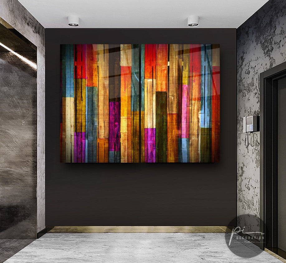 Peinture décorative en verre trempé - UV-1092 - 50 x 70 - Multicolor -  123BZM2587 - Homme Prive